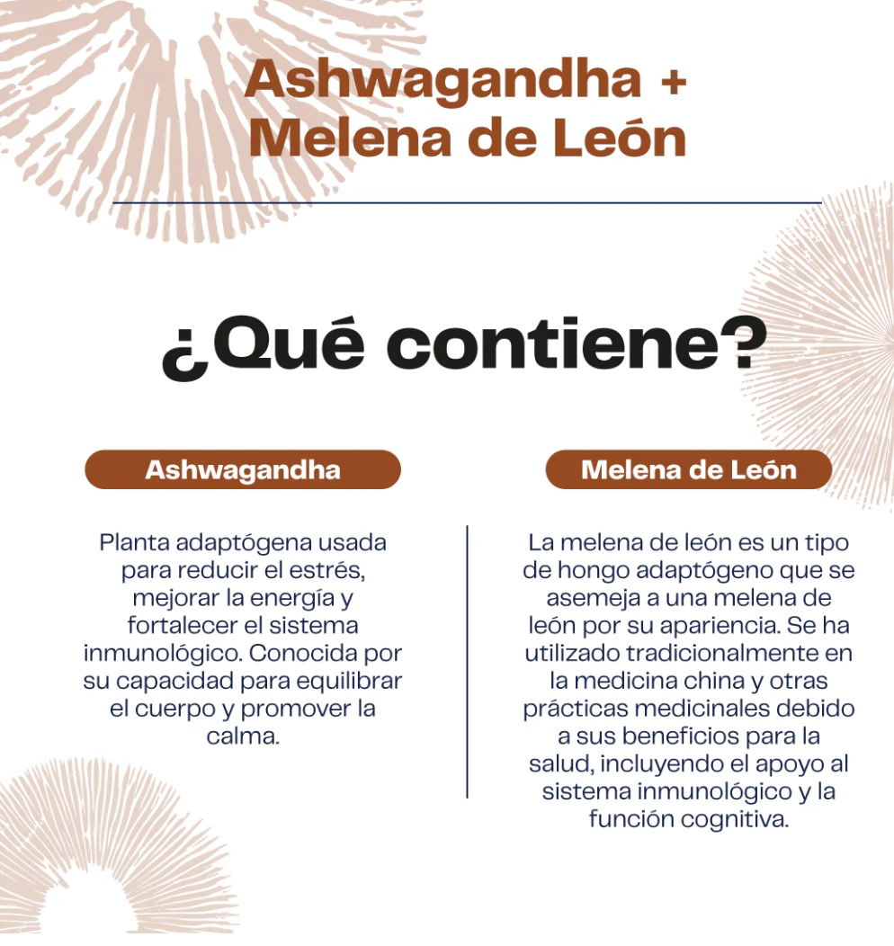 Extracto de Ashwagandha + Melena de Leon 30 ML