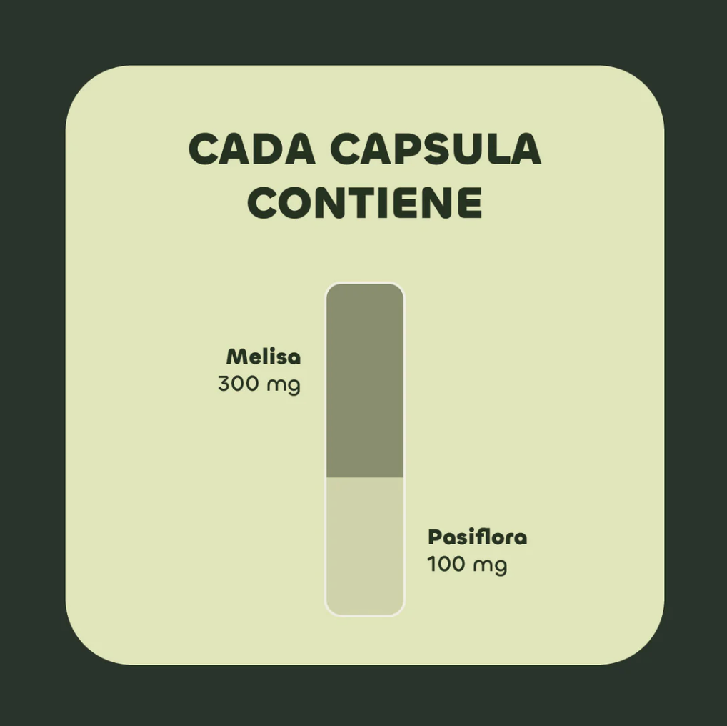 Melisa + Pasiflora 400 Mg 60 Capsulas